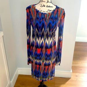 M Missoni Print MIDI Dress